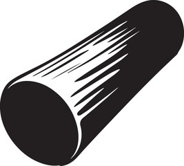 Wooden Log Silhouette Vector | Rustic Black Vector Art Illustration for Forest Themes