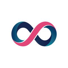 Modern Abstract Infinity Loop Logo Concept