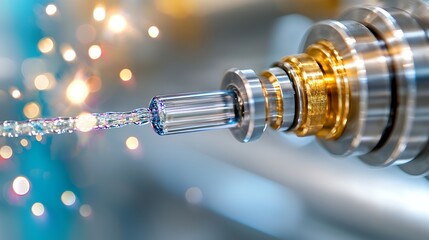 Machining Process of Metal Parts with Sparks and Precision