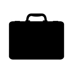 Black Silhouette of a Briefcase Professional Business Bag