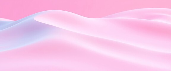 Abstract wavy sand dunes, pastel pink and blue, smooth texture, dreamy, photo