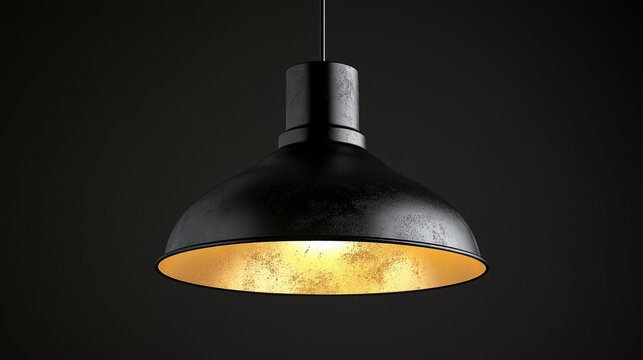 A charmingly outdated lamp, sporting a shade with a minor imperfection, produces a warm and inviting glow in a dark environment