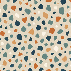 Terrific Terrazzo Print Design in Vector