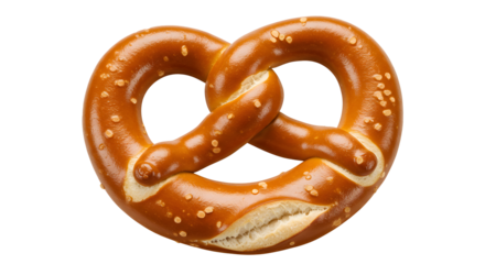 Pretzel PNG Transparent, White Background