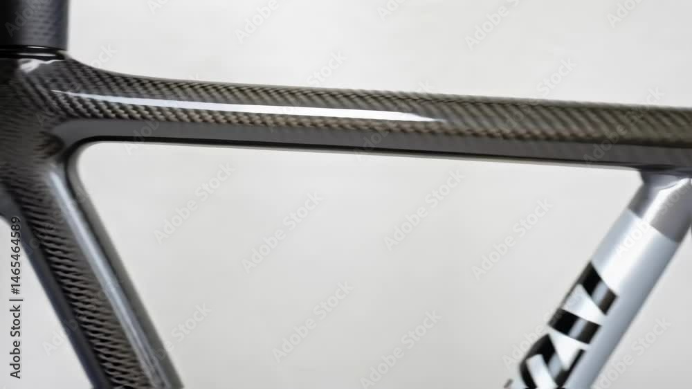Leinwandbilder A medium closeup of the surface of a bicycle frame made from advanced composites capturing the glossy finish and weave patterns that blend aesthetics with functionality.