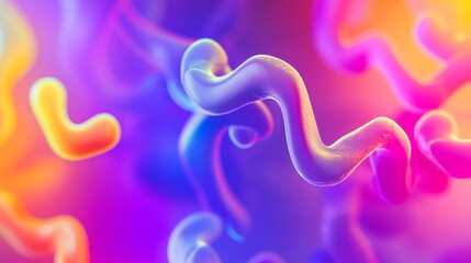 Dynamic Interplay of Antibodies and Antigens in Vibrant Abstract Form