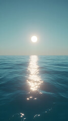 Endless Tranquility: The Infinite Dance of Light on a Teal Ocean