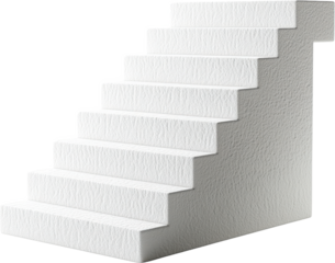 Abstract White Steps to Success