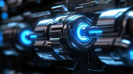 Naklejka premium The illustration of digital locks and keys in close-up represents security and data protection