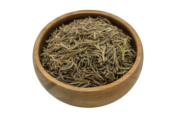 Dried green tea leaves, an isolated healthy herbal ingredient, and fresh green tea leaves fill a bowl, showcasing this aromatic plant's potential as a flavorful food and drink