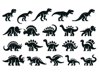 Dinosaur Vector Icon Pack