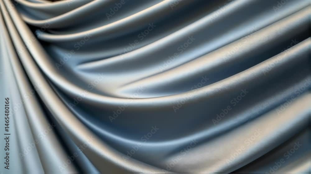 Poster medium closeup of the fabric in tension highlighting the sleek contours formed as it stretches acros