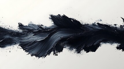 Modern black brush stroke ink splash high resolution hd wallpaper