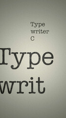 Simple Typewritten Caption