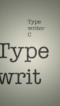 Simple Typewritten Caption