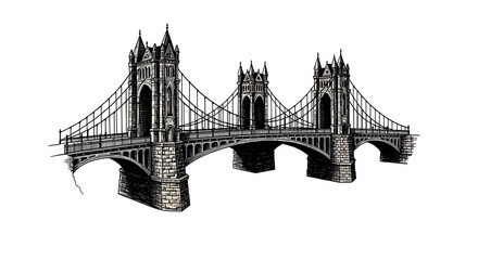 Tower Bridge London &ndash; Iconic British Landmark Architecture
