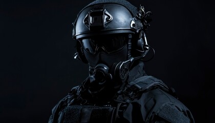 Close-up tactical gear