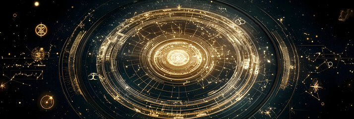 An abstract astrology background