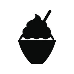 ice cream in a glass