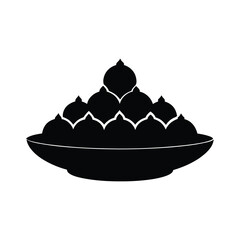 black and white bowl