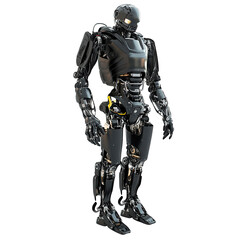 Fototapeta premium Prosthetic Robot isolated on transparent background.