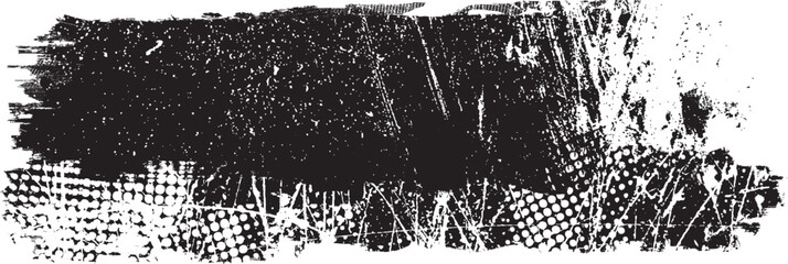 Grunge textured banner with rough edges. Speckled texture. Overlay grunge texture . Simply place texture over any object to create grunge effect . Banner with scratched surface for your design.