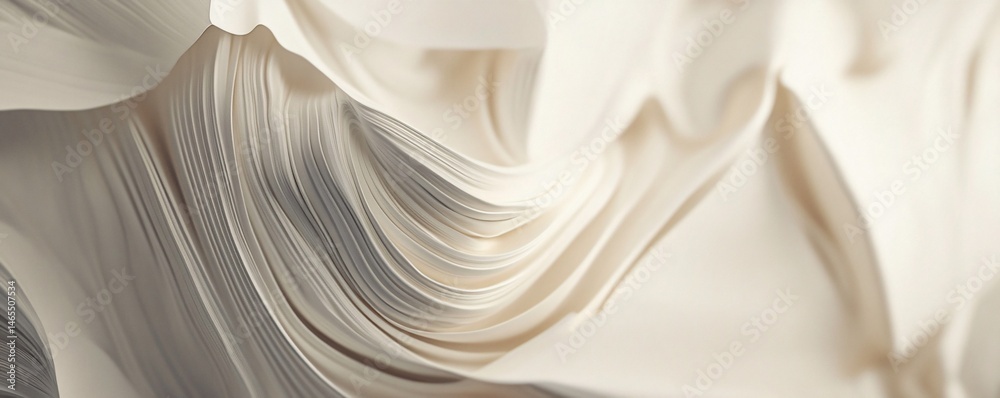 Poster abstract paper sheets forming wavy pattern background