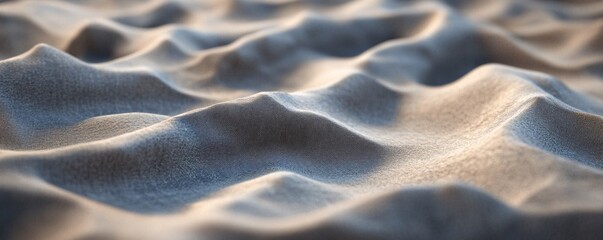 Rippled sand texture creating gentle waves in the desert sunlight