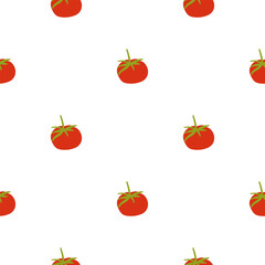 Seamless pattern red tomato . Vector flat design 