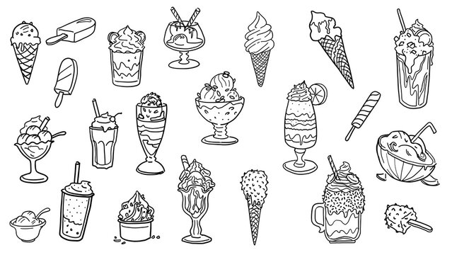 Collection de 24 glaces gourmandes