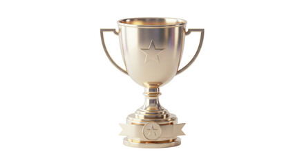 Isolated Gold Trophy