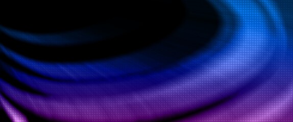 purple and blue abstract flowing wave with motion blur and halftone texture