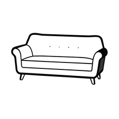 sofa isolated on white background