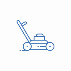 lawn mower icon sign vector