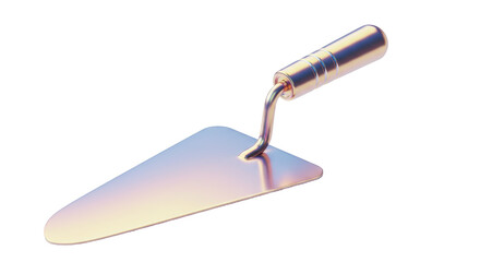 Isolated Metal Trowel with Comfortable Grip