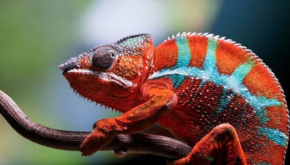 chameleon spiral tail panther chameleon furcifer pardalis ambilobe