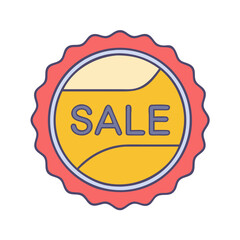 Sale tag vector illustration for promotion and discount offers seasonal sale and special offer label