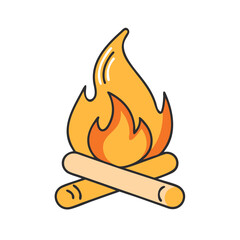 Campfire fire flame burning wood bonfire heat warm danger light camping outdoor blaze nature fuel