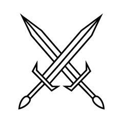 vector illustration of a sword