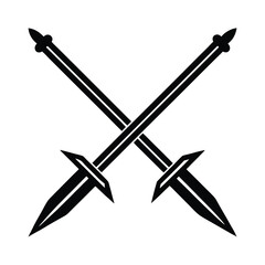 two crossed swords