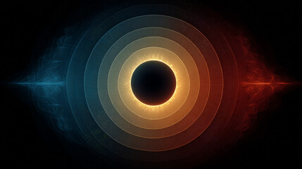 A striking visual of a centralized energy source emitting layered heat signatures. Generative AI