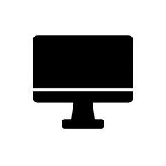 Desktop Silhouettes in black on a white background 