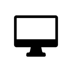  Desktop Silhouettes in black on a white background 