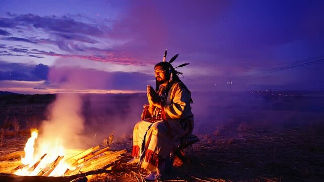 Native American ritual.
