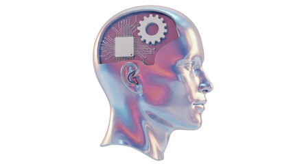 Isolated Metallic Head Brain Chip
