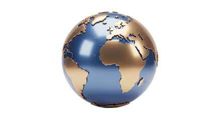 Isolated Earth Metal Isolated On White