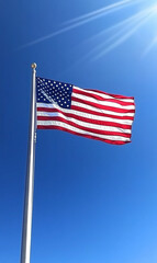 Fototapeta premium American Independence Day 4th of July, background, wallpaper, American flag