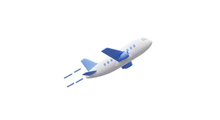 Isolated Toy Airplane Taking Off Representing Travel © Marcel