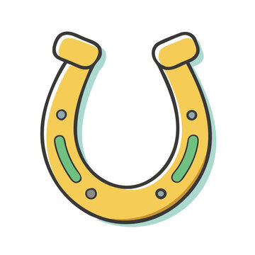 recommend clip art: lucky horseshoe icon, lucky horseshoe vector illustration-simple illustration of lucky horseshoe, perfect for lucky horseshoe logos and icons