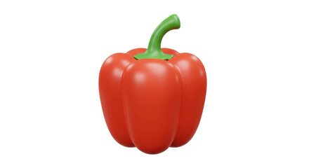 Isolated Bell pepper Representing Red Vegetable